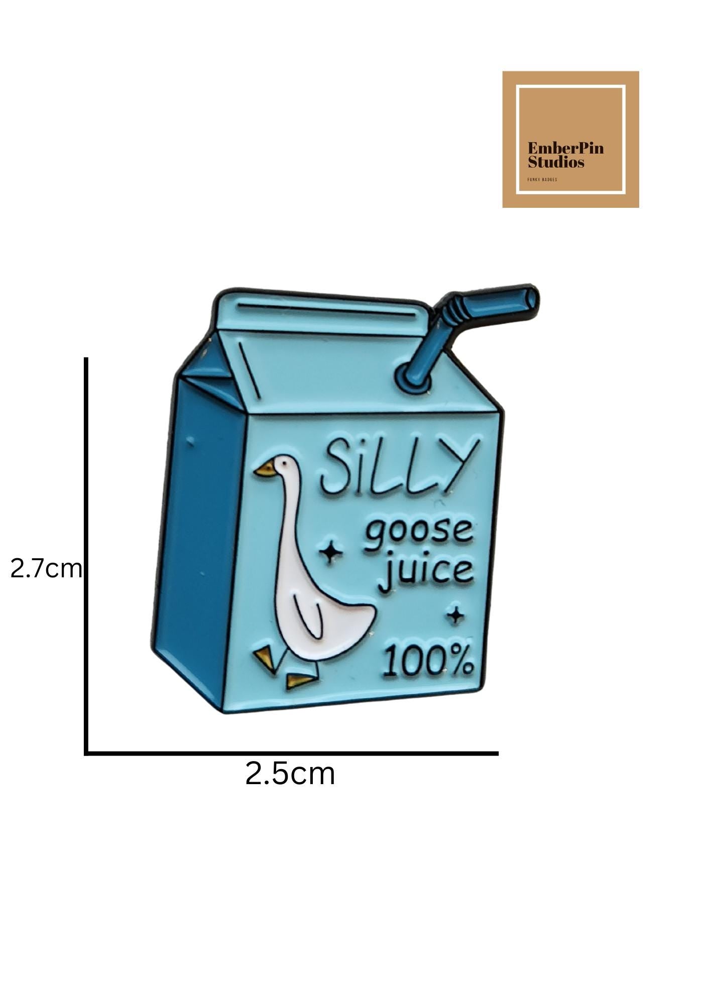 Silly Goose Enamel Pin Set – Funny Animal Pins for Backpacks & Jackets