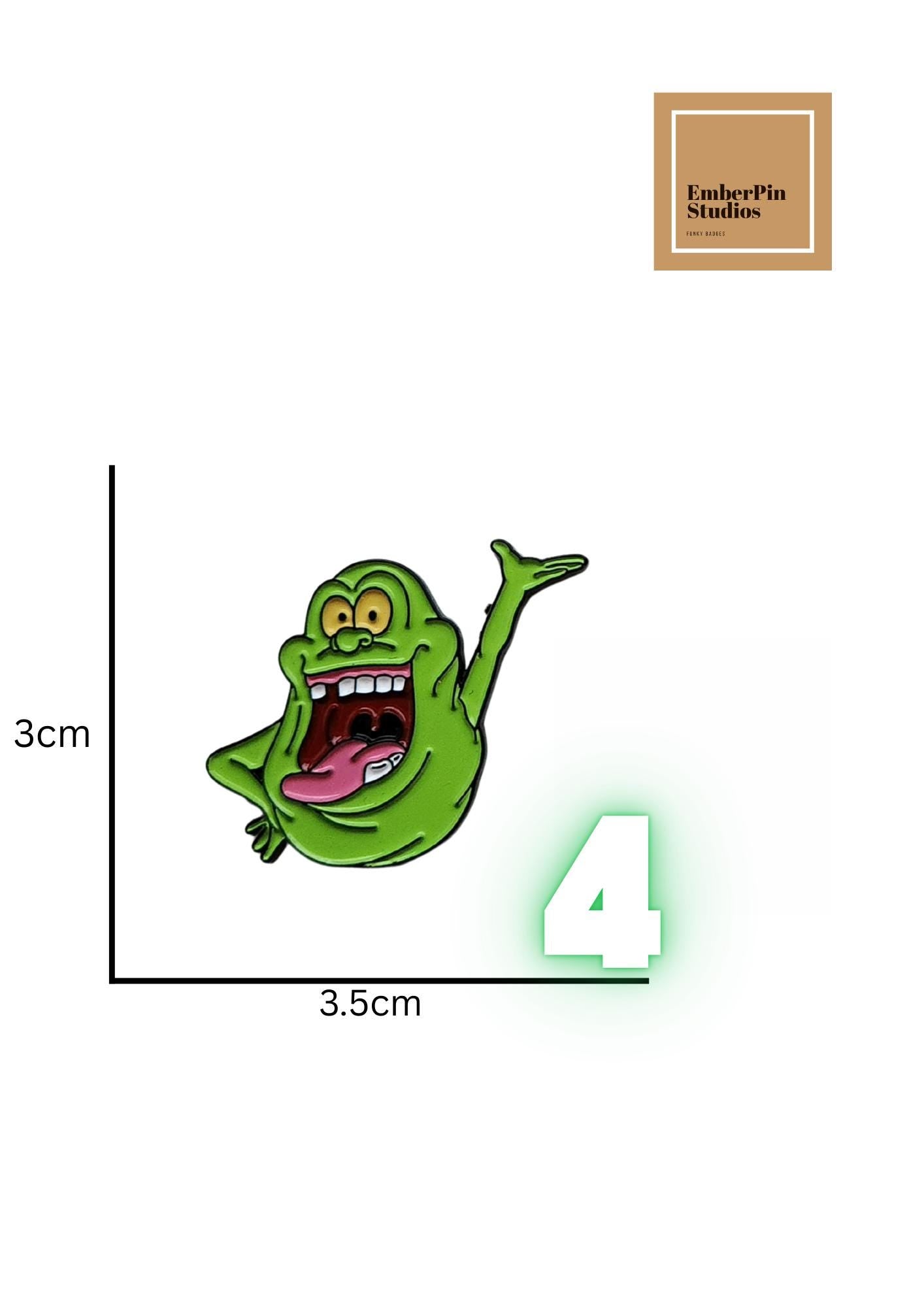 Slimer Ghost Enamel Pin Set • Retro 80s Cartoon Collectibles