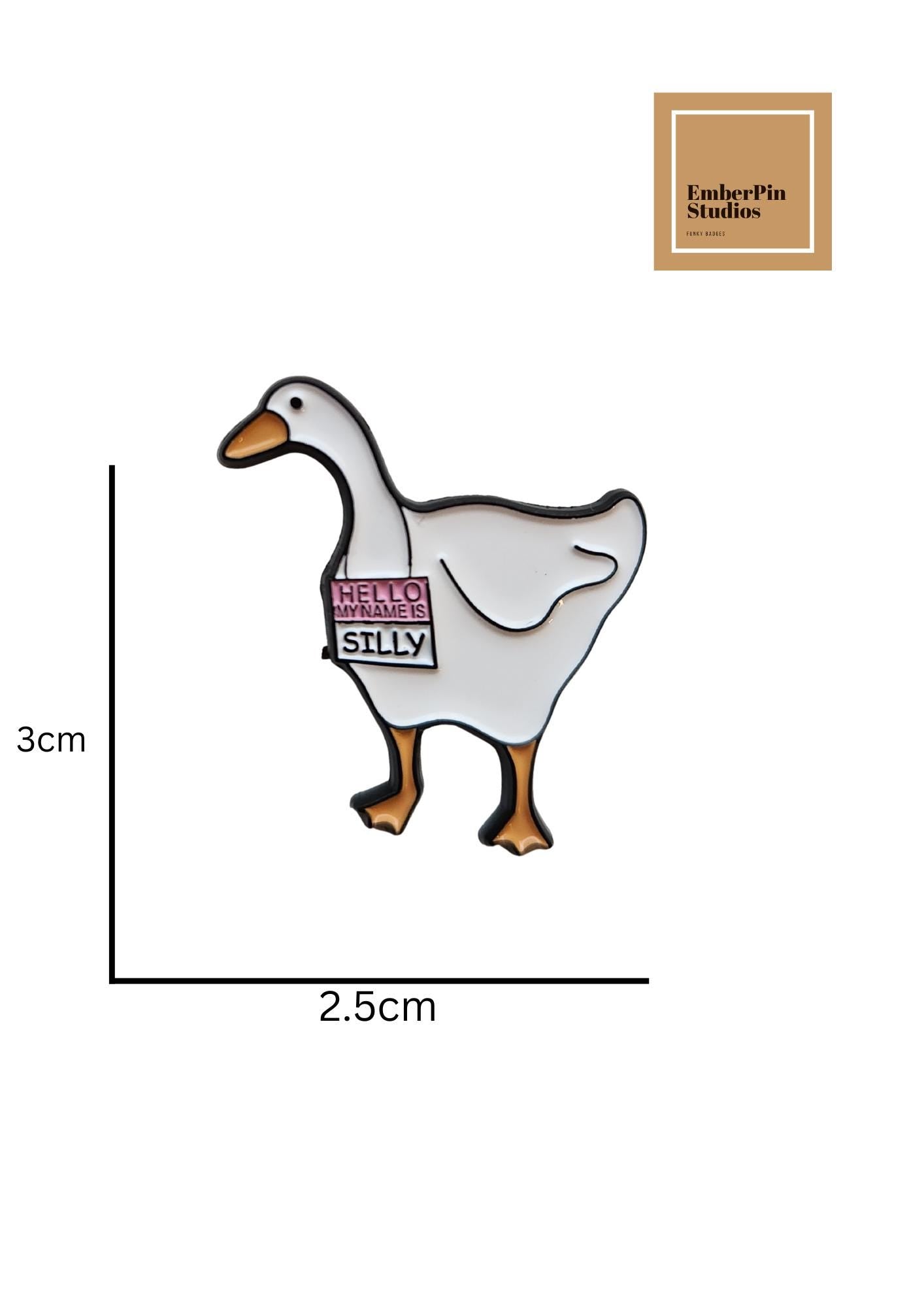 Silly Goose Enamel Pin Set – Funny Animal Pins for Backpacks & Jackets
