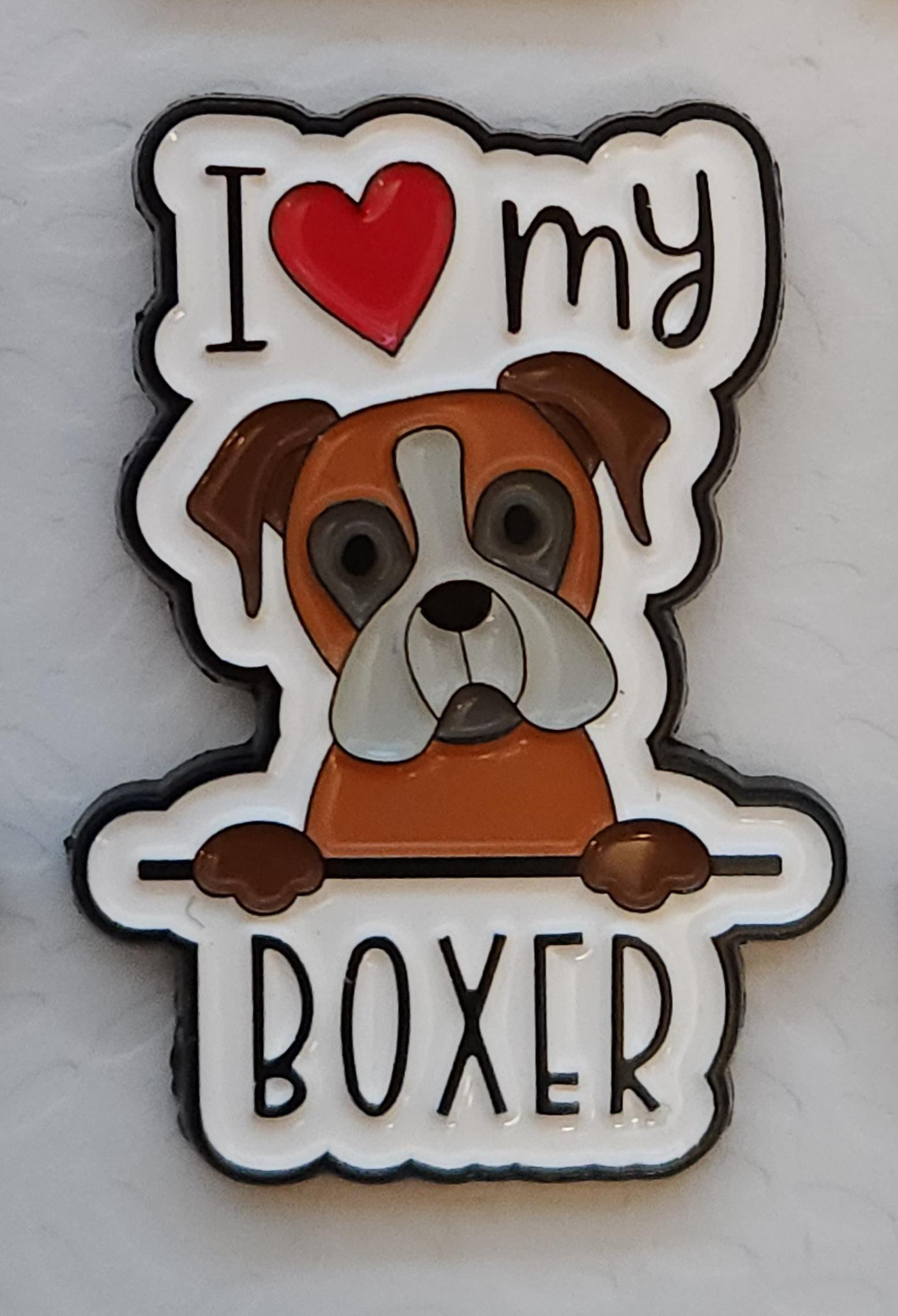 I Love My Dog Pin Badges Cartoon Breed Pins Pit Bull Westie Labradoodle Chihuahua Boston Terrier Rescue Boxer Beagle Husky French Bulldog