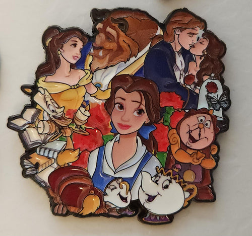 Disney Fantasy Storybook Character Pin Badges – Vibrant Cartoon Enamel Pins Inspired by Classic Fairy Tales