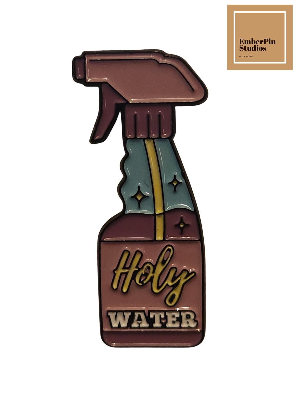 Spray Bottle Enamel Pin Set Mental Health Pins Anti-Anxiety & Self-Care Pin Collection Whimsical Accessory Gift for Bag, Jacket, or Lanyard