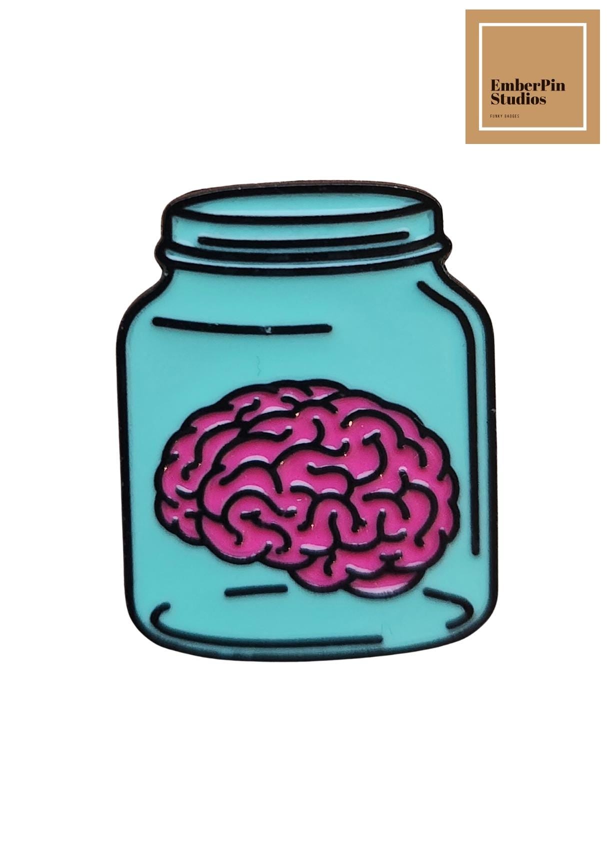 Quirky Food Enamel Pins – Humor, Mental Health, Food & Retro Gaming Backpack, Jacket, Bag Accessories