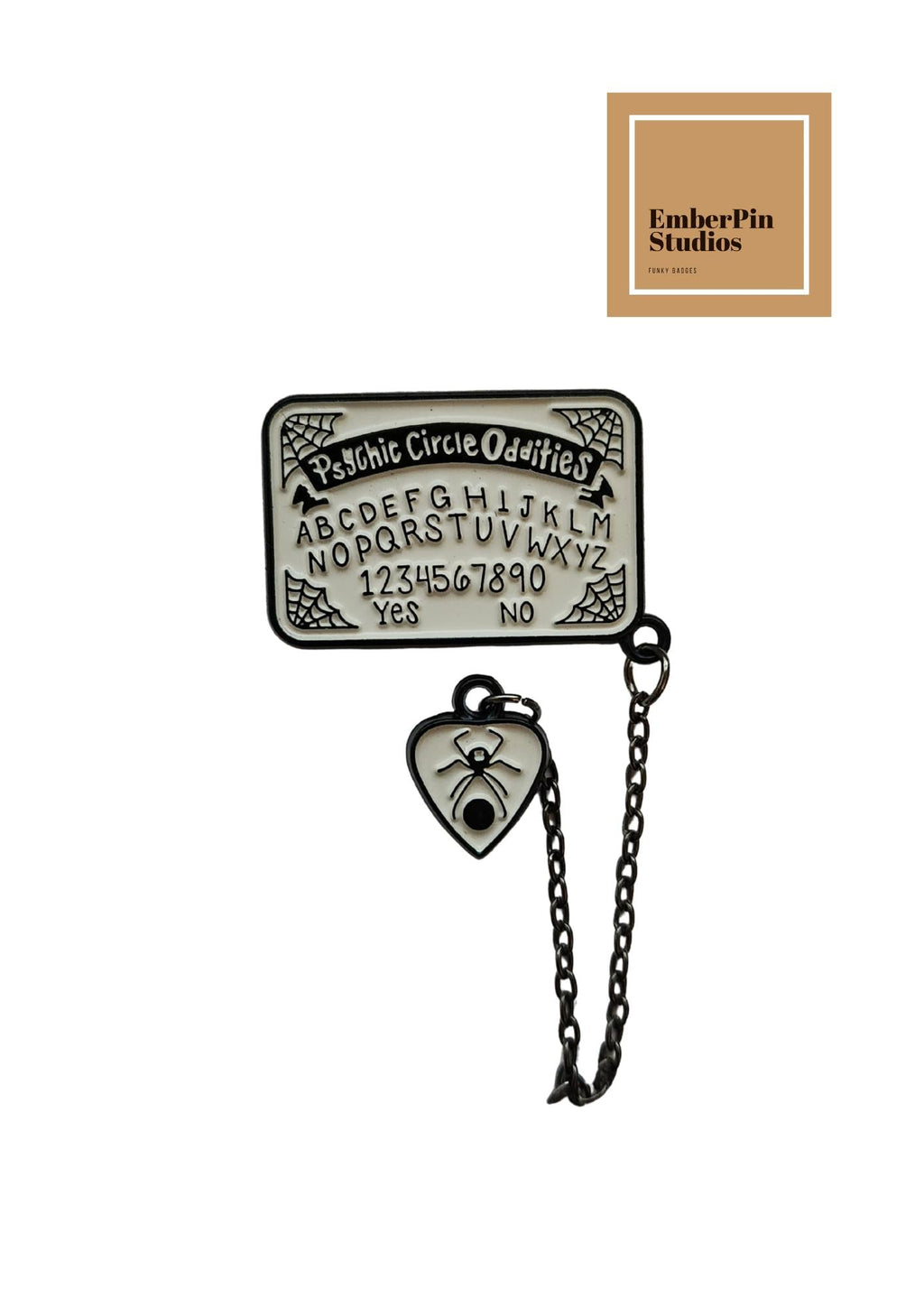 Horror Enamel Pin Set – VHS Tape Stack 1982 Poltergeist Carol Anne Ouija Board Monster Faces Pac Man Thing The Addams Family