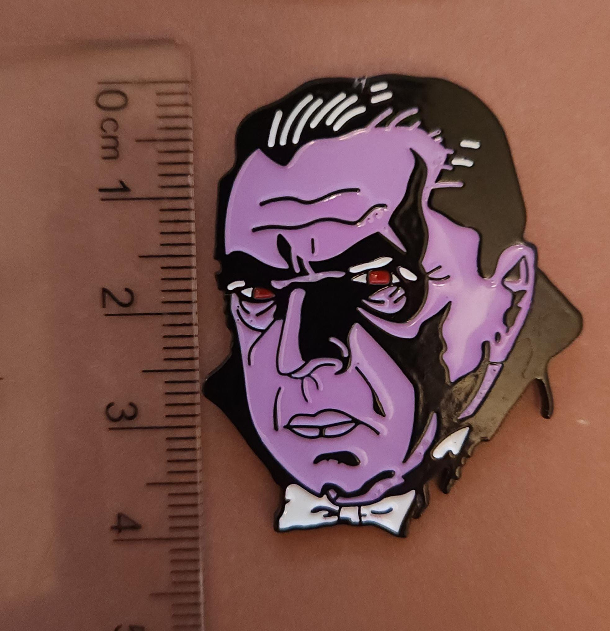 Classic Horror Film Inspired Monsters Enamel Pin Halloween Lapel Badge - Dracula, Ghoul, The Mummy