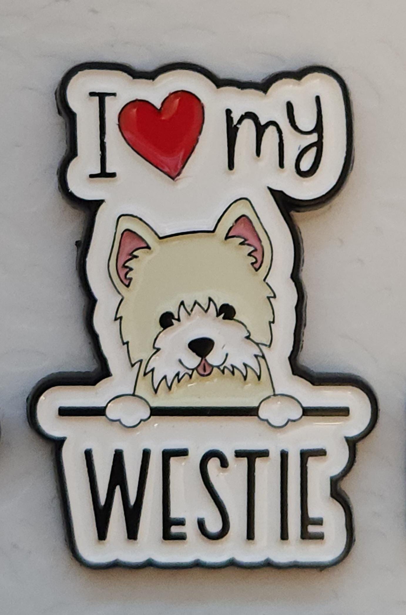 I Love My Dog Pin Badges Cartoon Breed Pins Pit Bull Westie Labradoodle Chihuahua Boston Terrier Rescue Boxer Beagle Husky French Bulldog