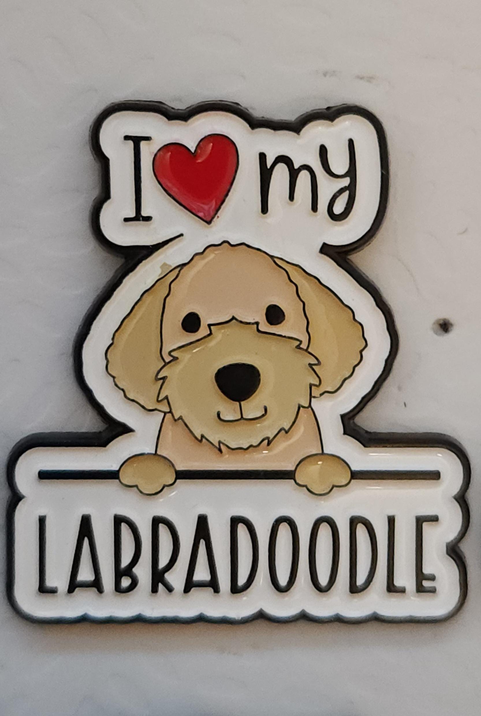 I Love My Dog Pin Badges Cartoon Breed Pins Pit Bull Westie Labradoodle Chihuahua Boston Terrier Rescue Boxer Beagle Husky French Bulldog