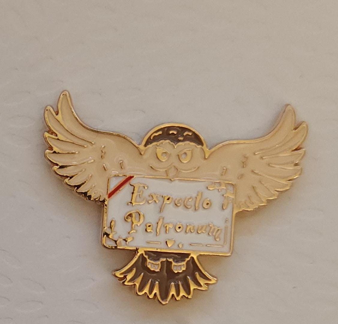 Magical Enamel Pins Set Harry Potter Inspired Spell book, Sorting Hat, Hedwig Owl, and Hogwarts Express Trolly