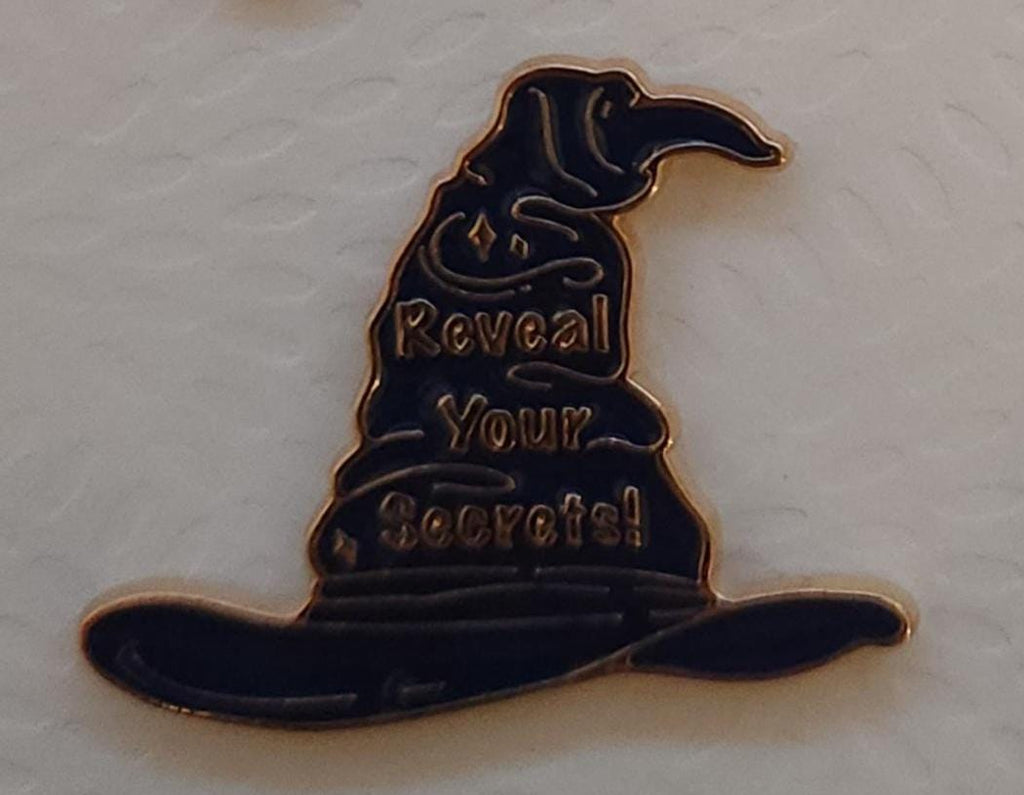 Magical Enamel Pins Set Harry Potter Inspired Spell book, Sorting Hat, Hedwig Owl, and Hogwarts Express Trolly