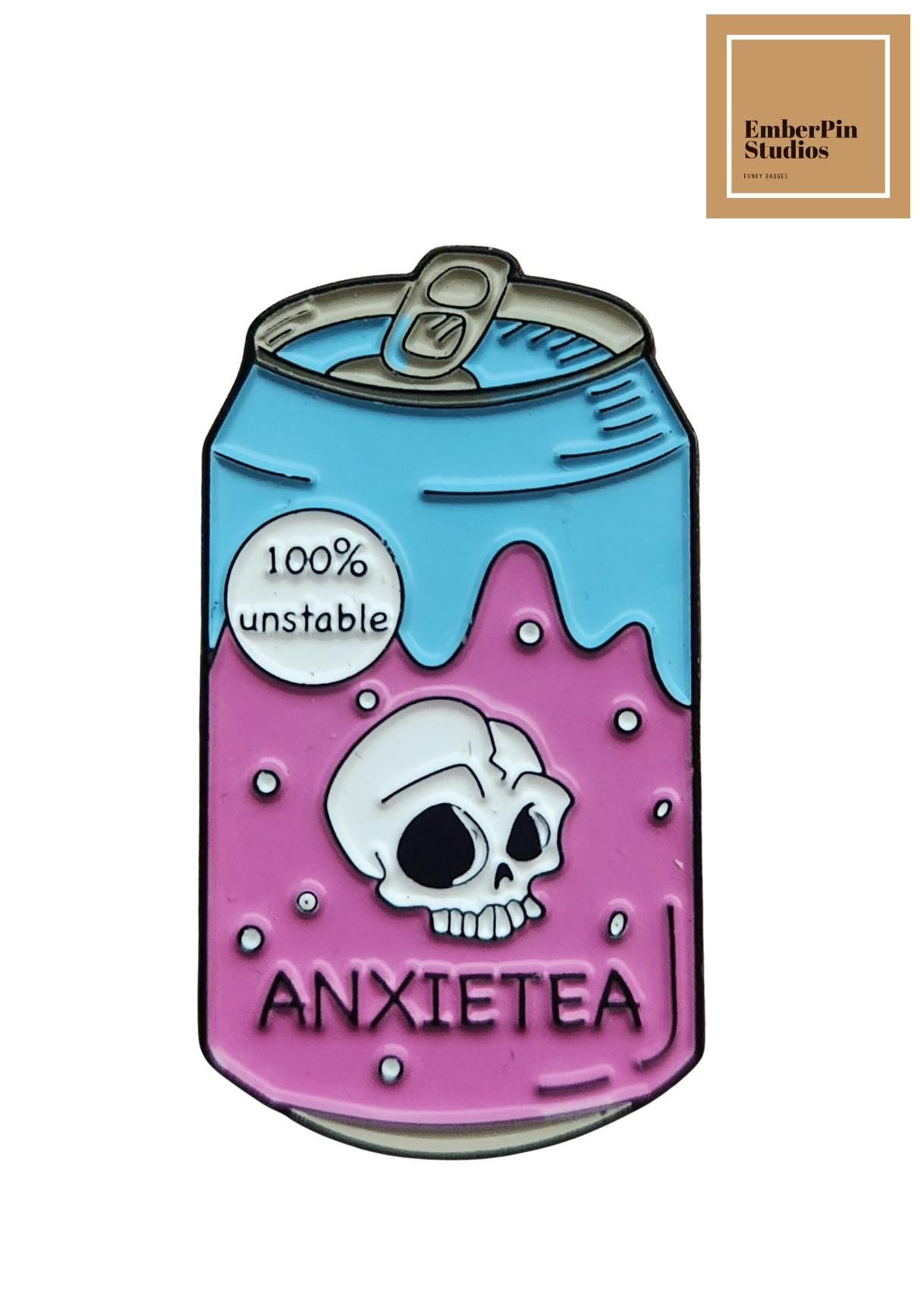 Quirky Food Enamel Pins – Humor, Mental Health, Food & Retro Gaming Backpack, Jacket, Bag Accessories