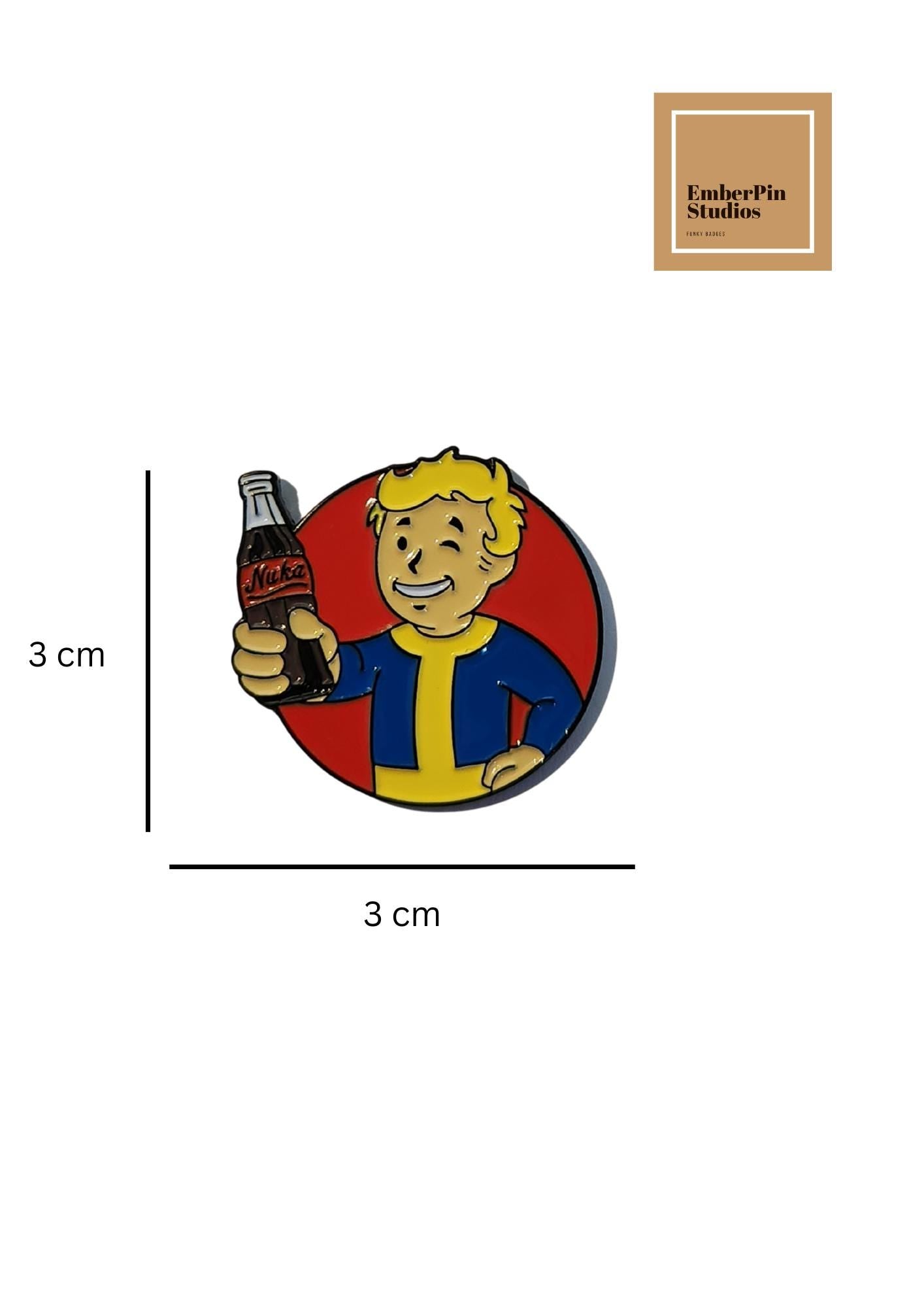 Fallout Inspired Pin Set – Nuka Cola, Sunset Sarsaparilla & Fallout New Vegas - Spiritual Pin - Witchy Pin - Funky Pin