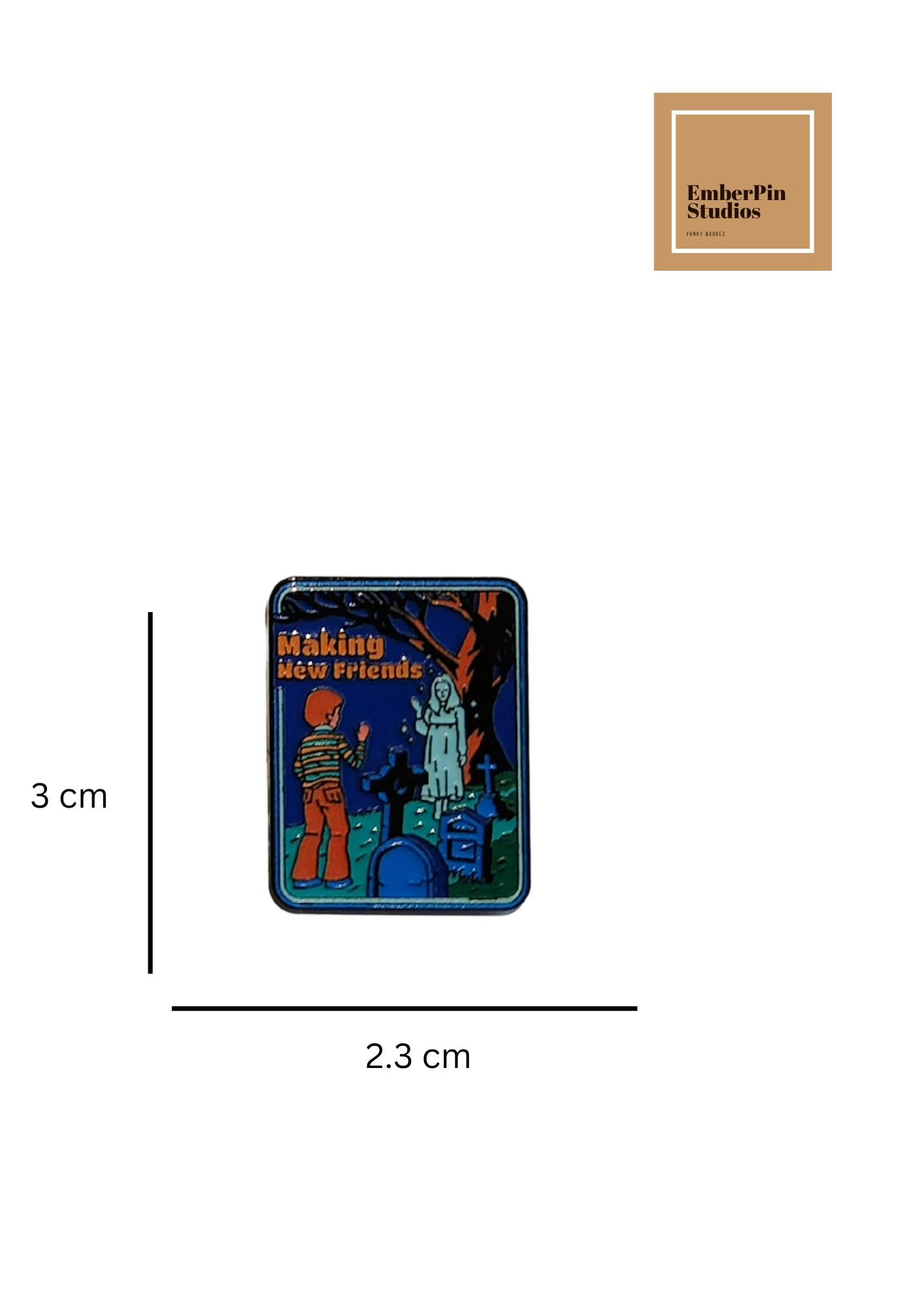 Retro Horror Enamel Pins Spooky Nostalgia VHS Style Art Hard Enamel Lapel Pins Cthulhu Scream X Files Retro Horror Nostalgic Pop Culture