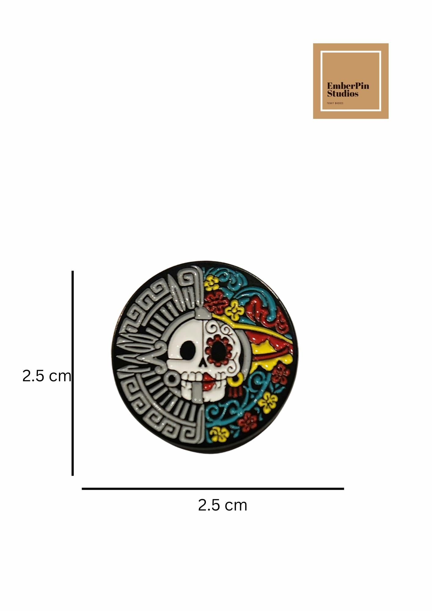 The Day of the Dead Día de Muertos Enamel Pins Collection – Colourful Sugar Skull Pins Set