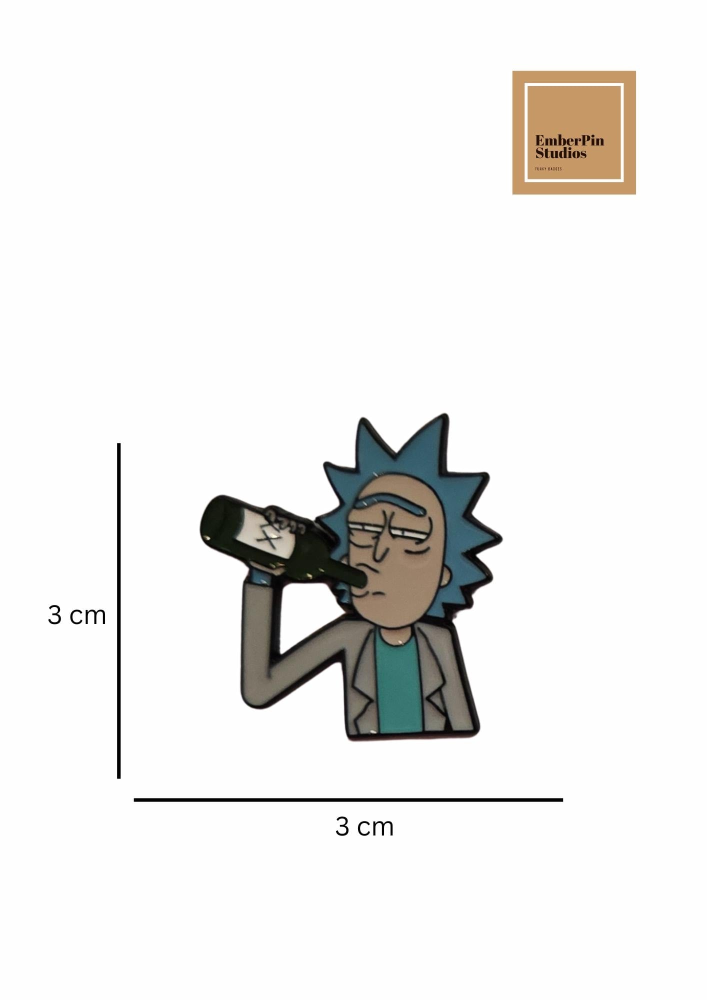 Rick and Morty Inspired Enamel Pin Set | Cartoon Pin Badges | Funny Sci-Fi Collectible Pins | Backpack & Jacket Pins