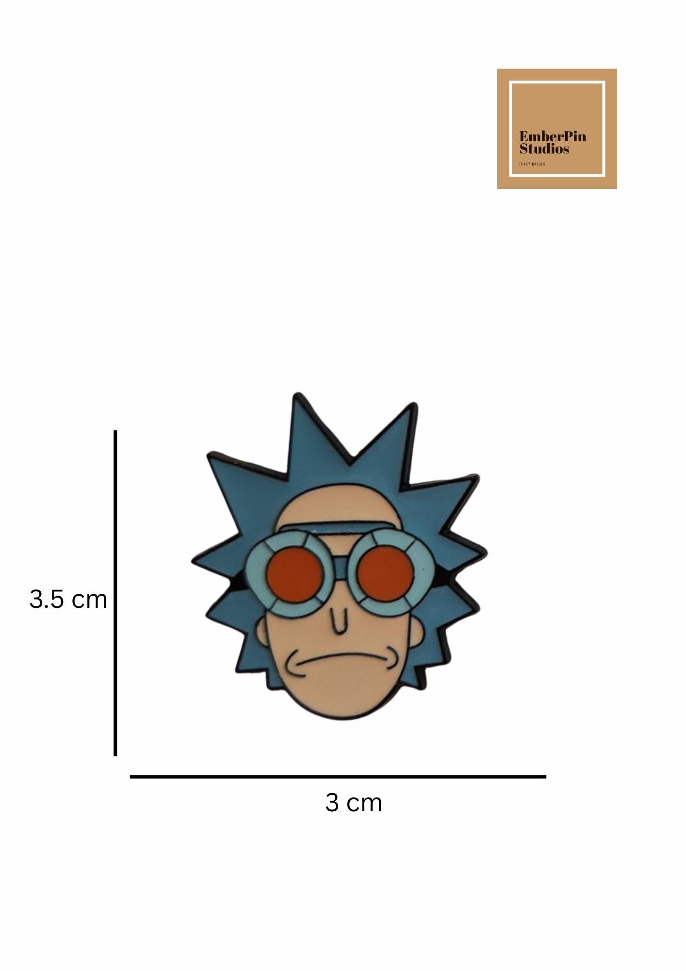 Rick and Morty Inspired Enamel Pin Set | Cartoon Pin Badges | Funny Sci-Fi Collectible Pins | Backpack & Jacket Pins