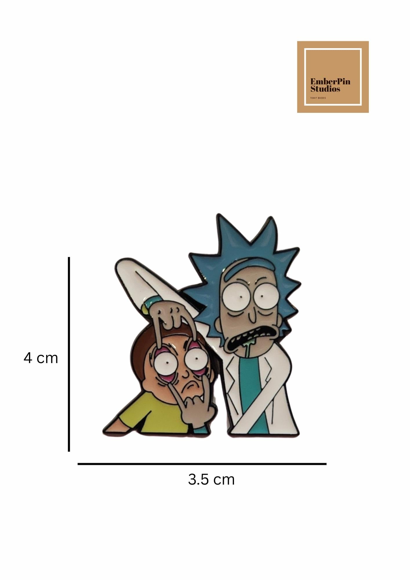 Rick and Morty Inspired Enamel Pin Set | Cartoon Pin Badges | Funny Sci-Fi Collectible Pins | Backpack & Jacket Pins