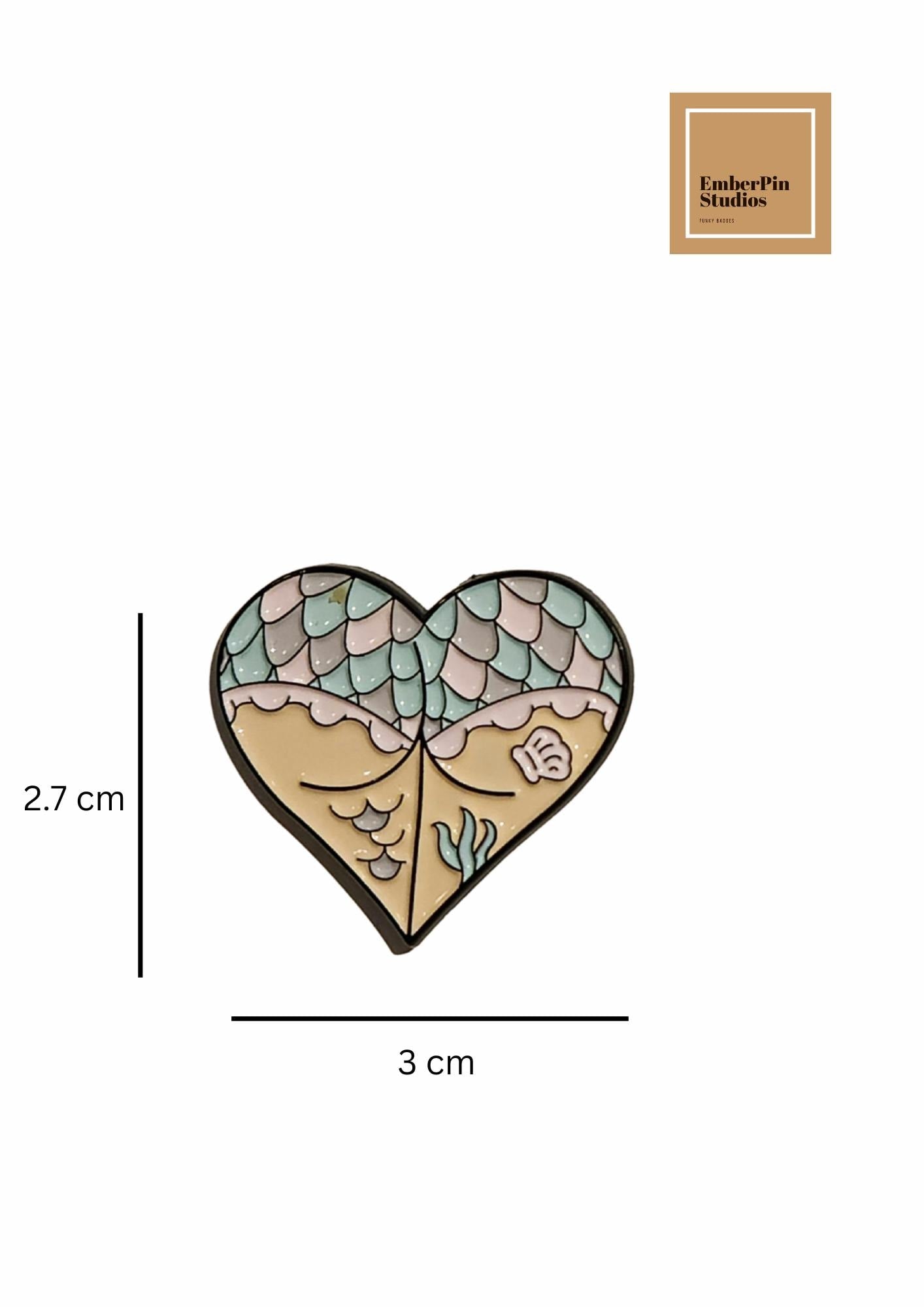 Gothic Heart Enamel Pins Set – Spooky Witchy Horror Aesthetic Pins, Dark Fantasy Valentine Heart Enamel Lapel Pins