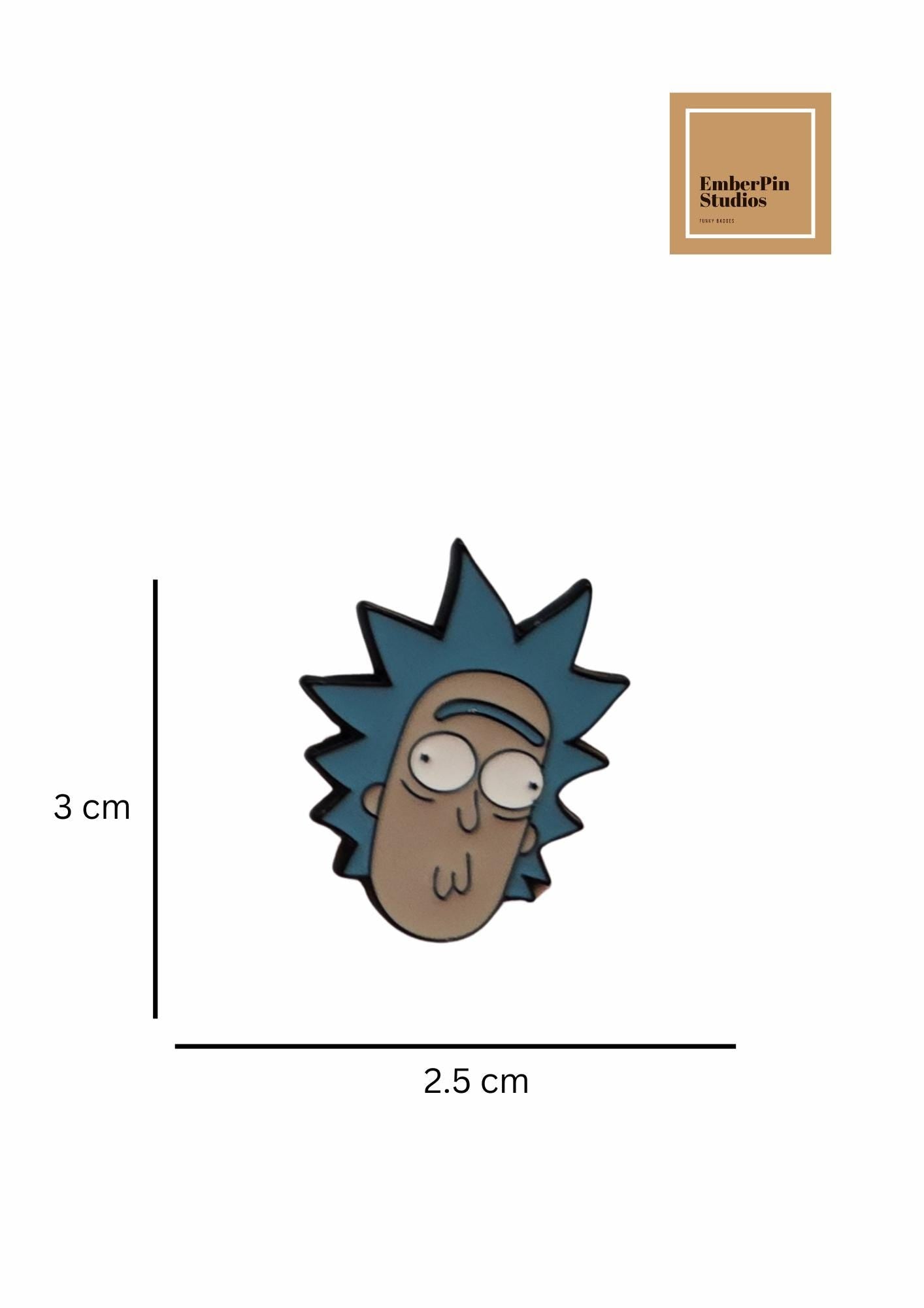 Rick and Morty Inspired Enamel Pin Set | Cartoon Pin Badges | Funny Sci-Fi Collectible Pins | Backpack & Jacket Pins