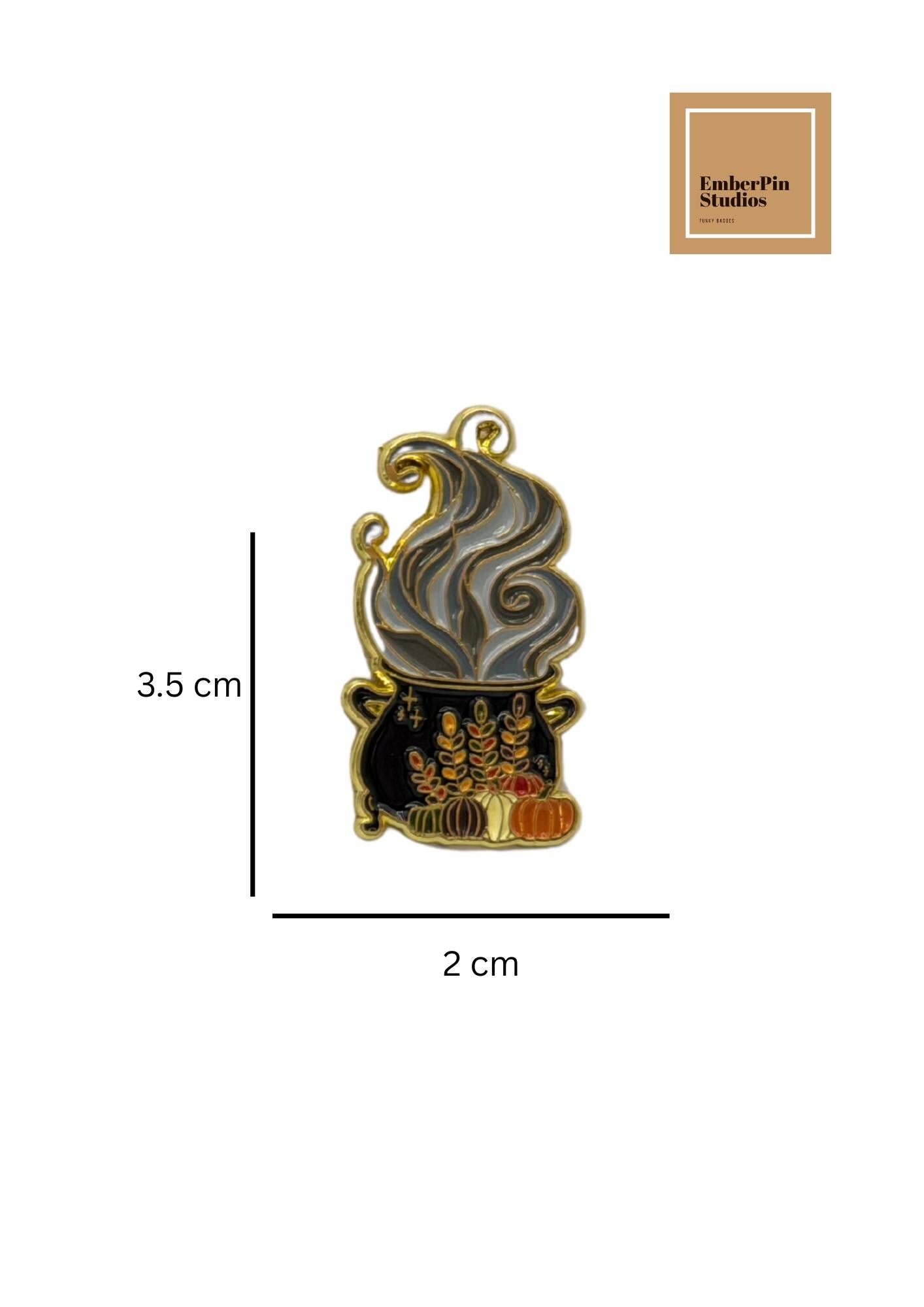 Witchy Gothic Cats Bats And Halloween Charm, Stained Glass Style Artwork Enchanted Decor Motifs Hard Enamel Lapel Pins