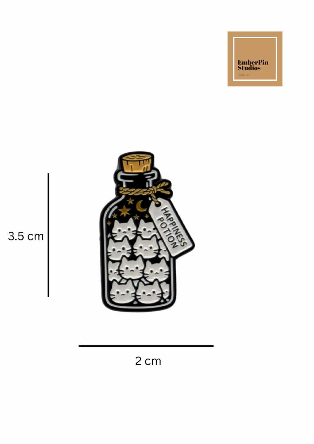 Funny Cat Enamel Pins | Cute & Spooky Cat Pin Collection | Hard Enamel Lapel Pins for Cat Lovers Cat Themed Designs