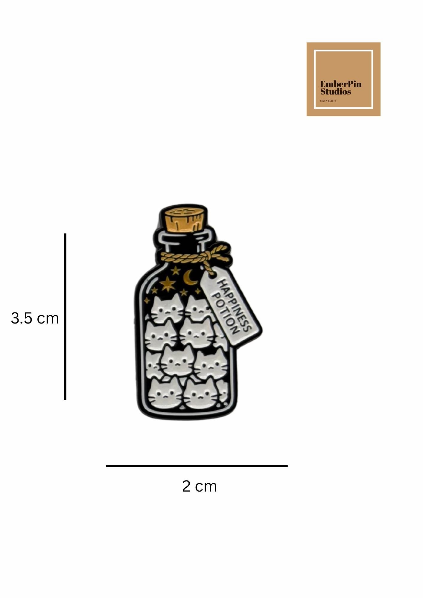 Funny Cat Enamel Pins | Cute & Spooky Cat Pin Collection | Hard Enamel Lapel Pins for Cat Lovers Cat Themed Designs