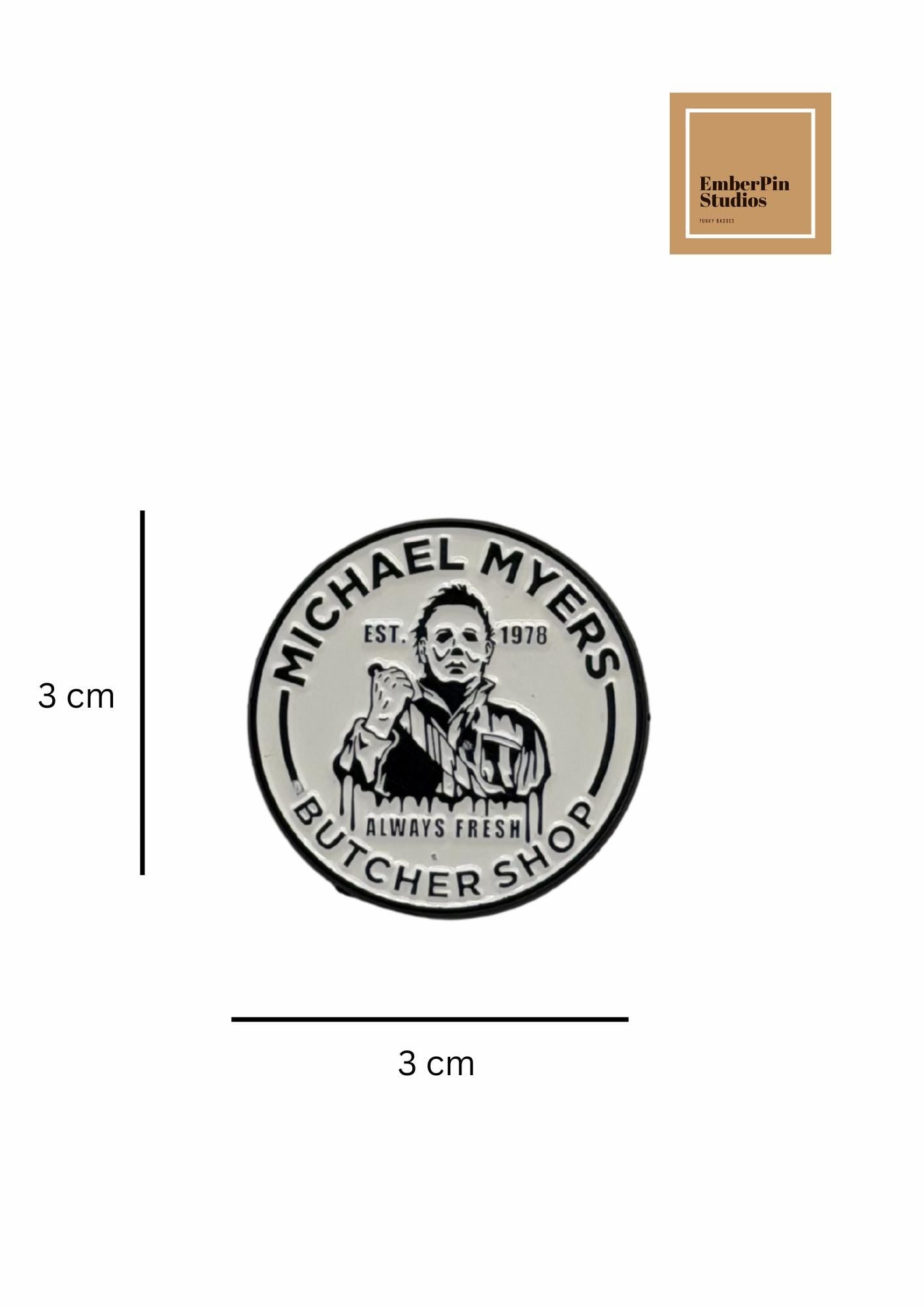 Horror Slasher Movie Inspired Spooky Gothic Halloween Horror Movie Slasher Films, Creepy Dolls, Eerie Symbolism Hard Enamel Pins