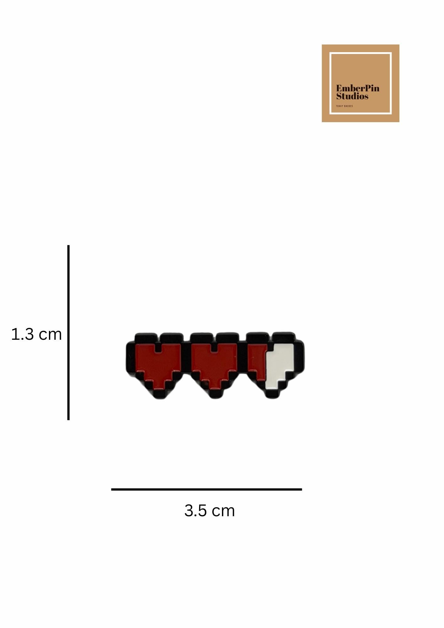 Video Game Determination Enamel Pins | Act Mercy Fight Item Choice Pins | Pixel Heart Hard Enamel Pins | Gamer Lapel Pins Gift